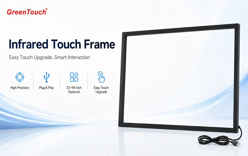 Cornice touch a infrarossi serie GreenTouch TF: soluzione di aggiornamento touch per dispositivi di visualizzazione di grandi dimensioni