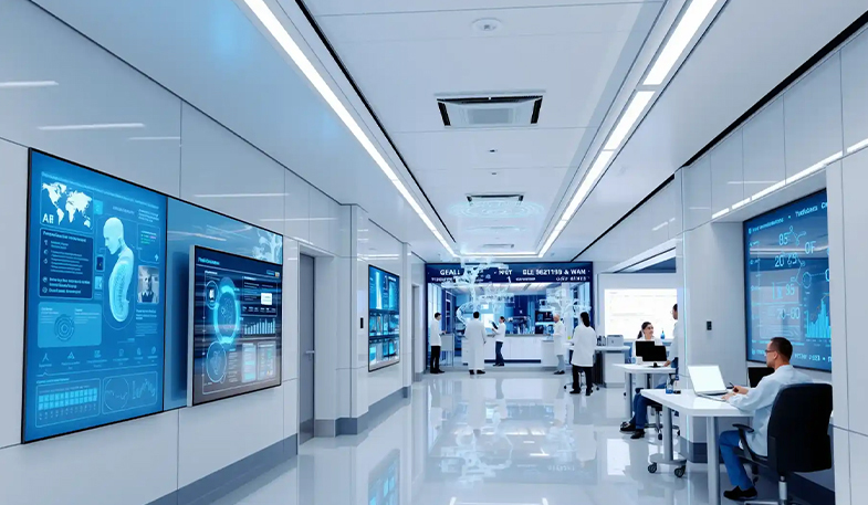Applicazioni dei display industriali in ambito medico e sanitario.