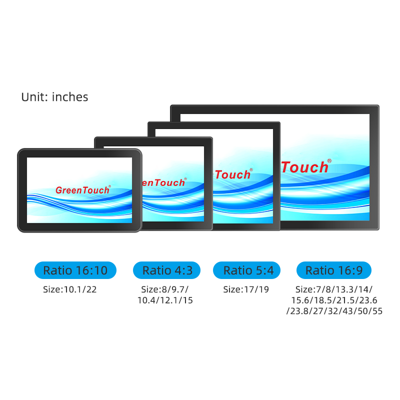 Monitor touch a cornice aperta da 7-55 pollici (serie 2C)