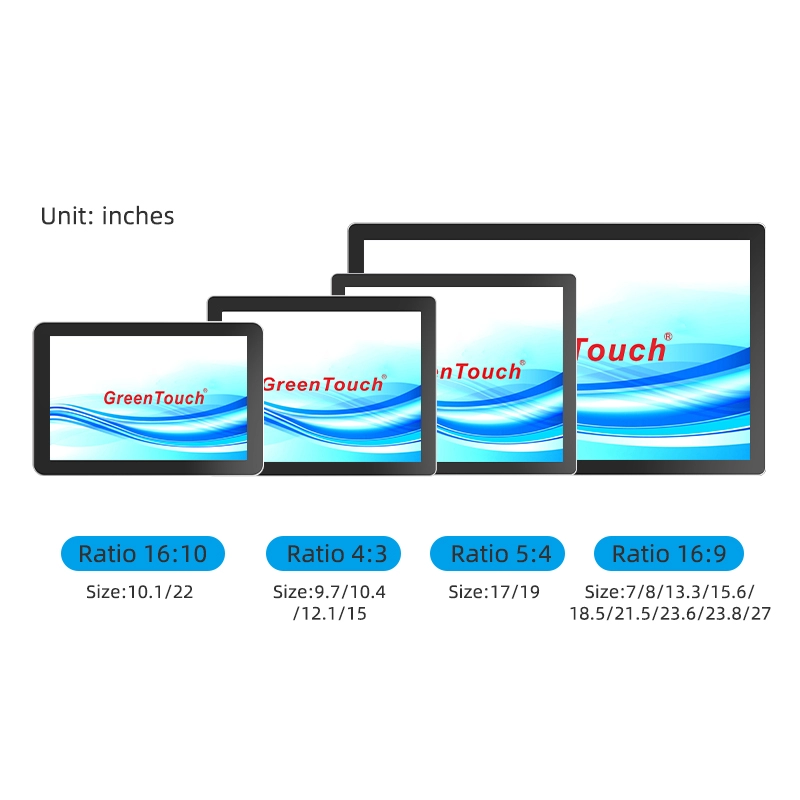 Monitor touch a cornice chiusa da 7 a 27 pollici (serie 3A)