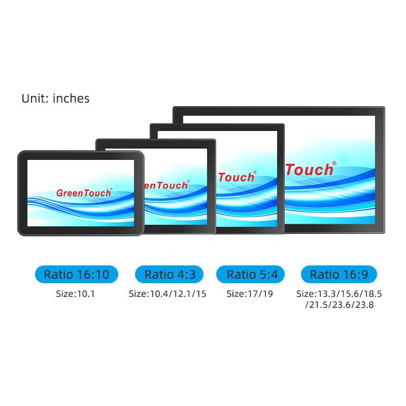 Monitor touch ad alta luminosit&agrave; da 10,1-23,8 pollici (serie 2CGL)