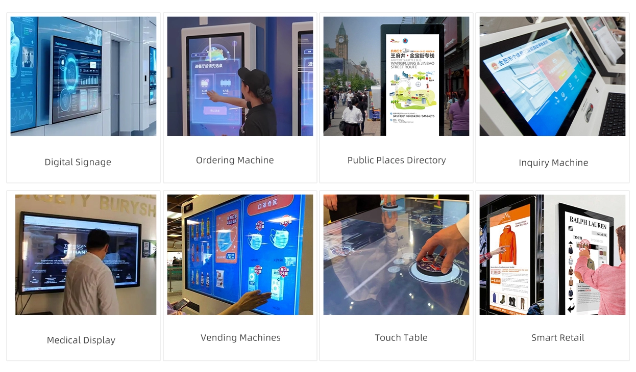 Schermo tattile capacitivo da 23,6 a 65 pollici