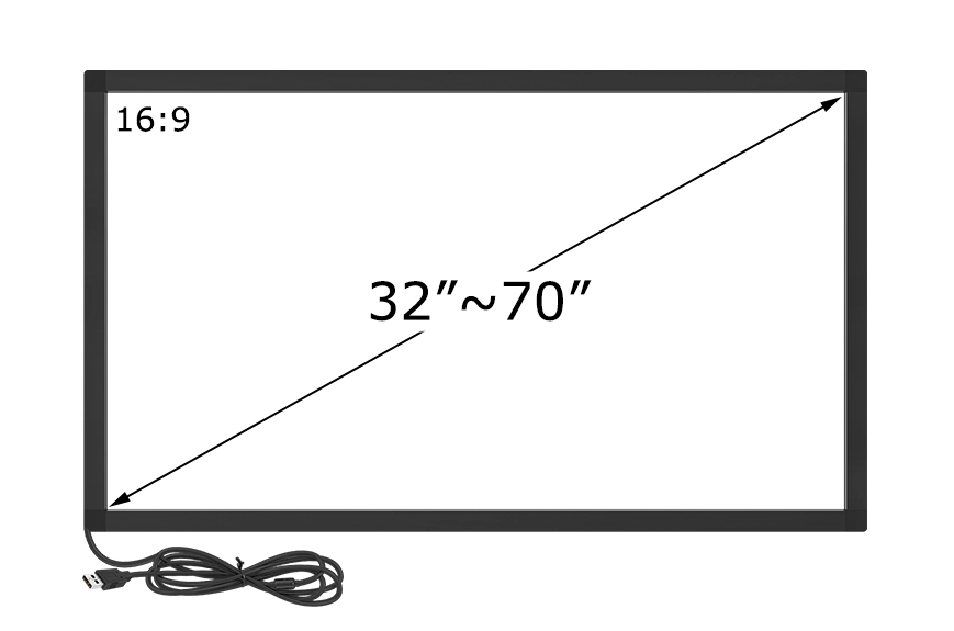 Cornice touch a infrarossi da 32 a 70 pollici (serie TF)
