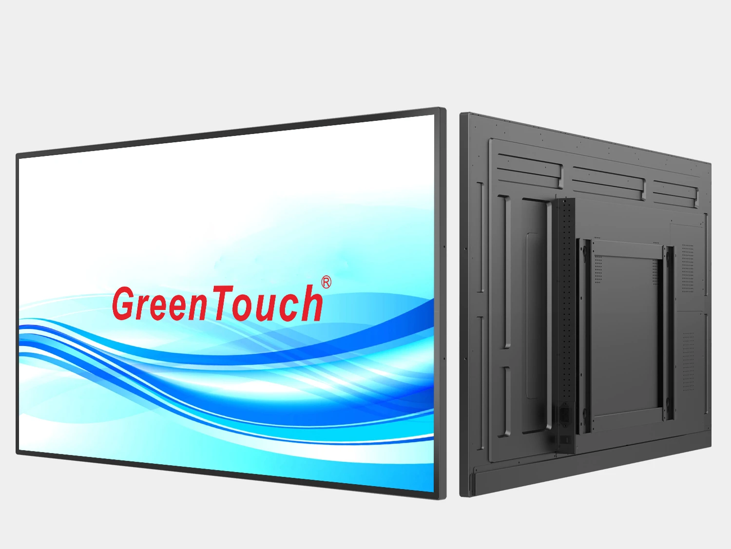 Panoramica del monitor touch 4K da 55"