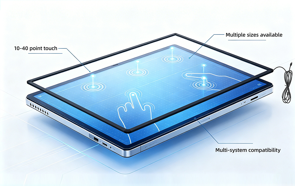 La tecnologia touchscreen a infrarossi GreenTouch continua ad essere aggiornata.